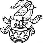 Christmas Ornament with Bird