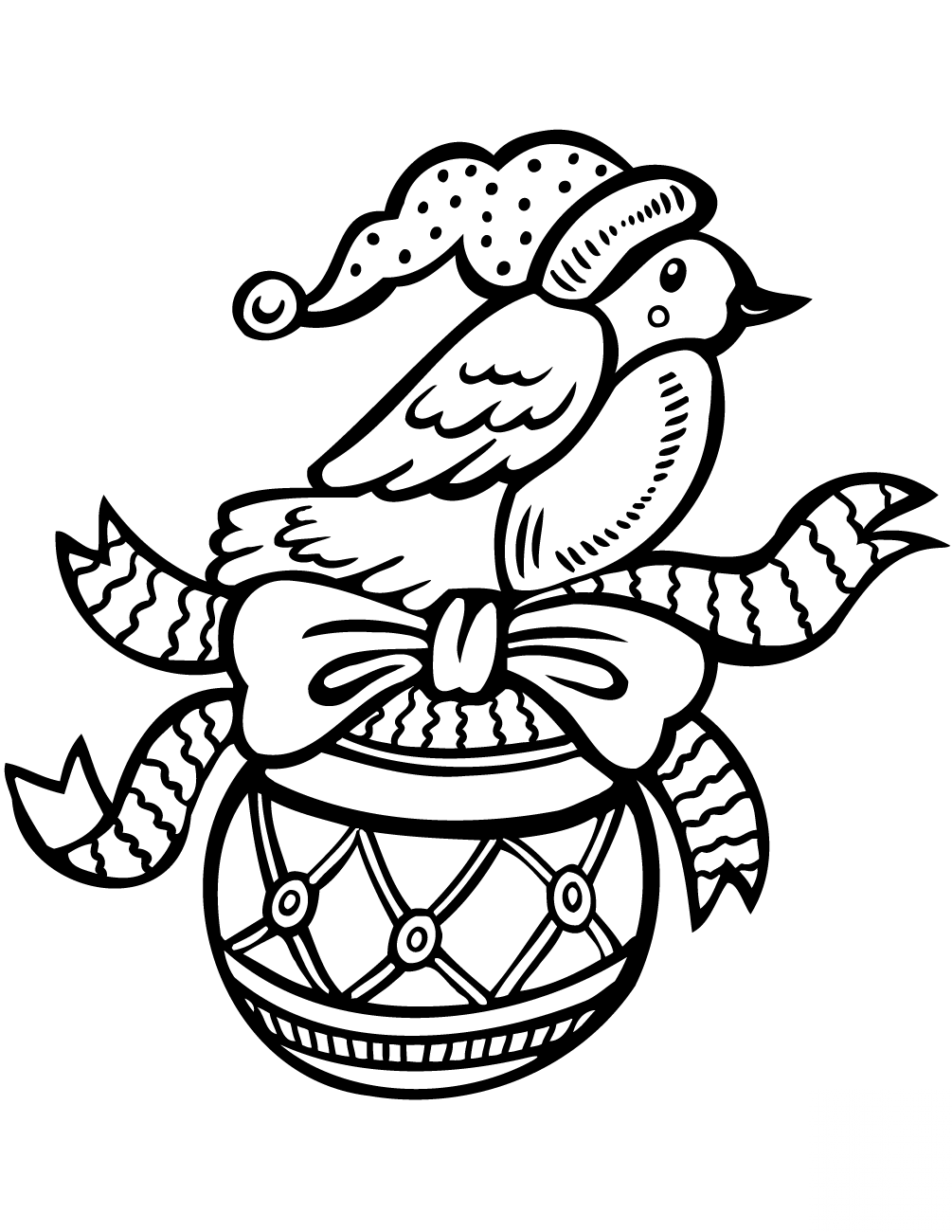 Christmas Ornament with Bird