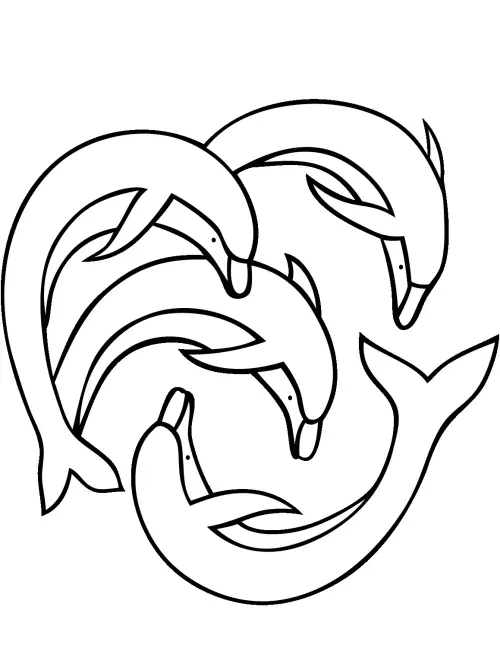kolorowanka Delfin