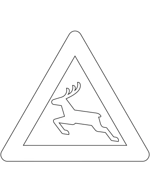 kolorowanka Denmark Road Signs
