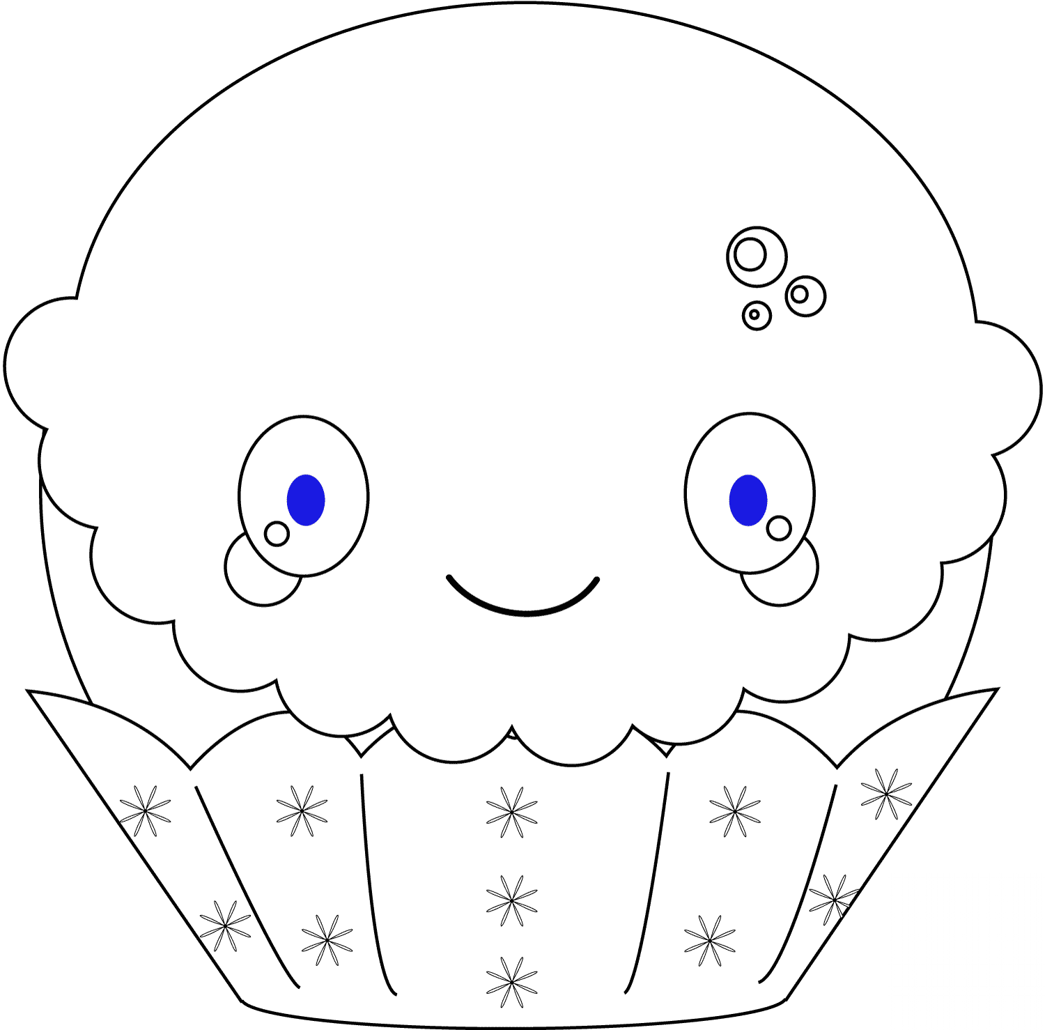 Świąteczna babeczka Kawaii