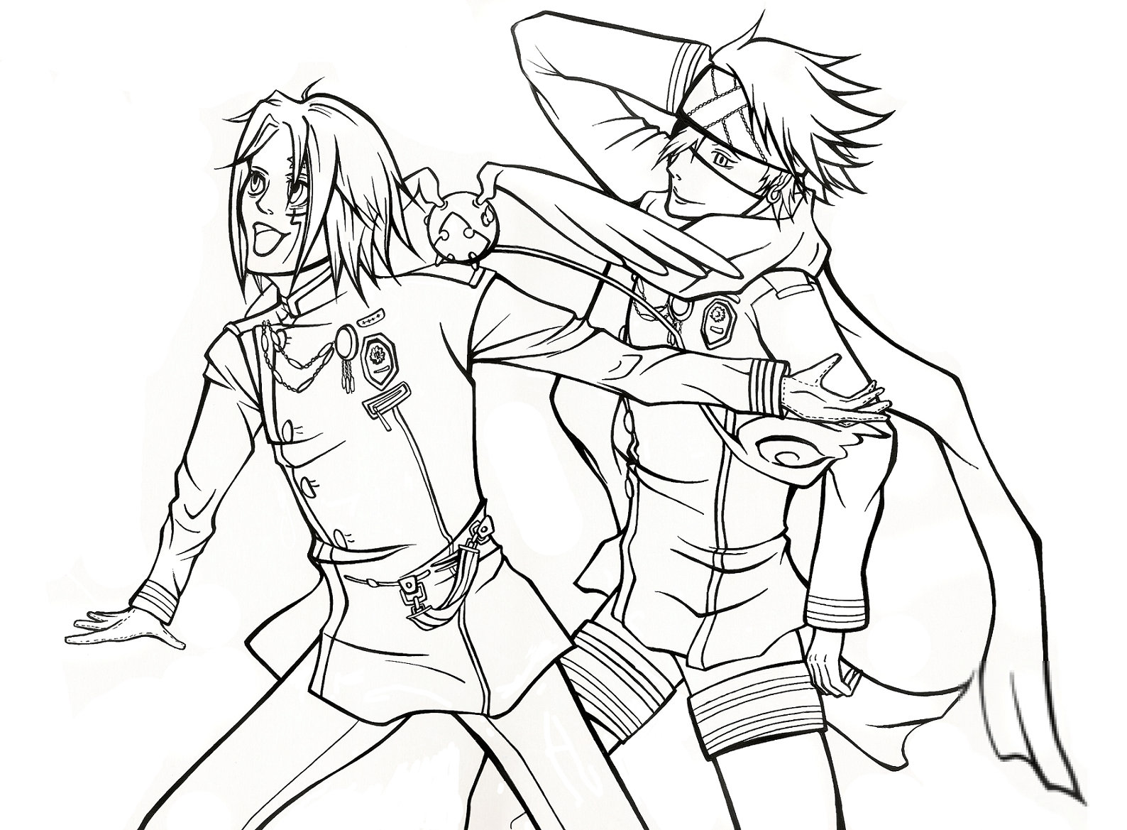 Allen Walker and Lavi from Manga D...