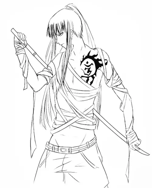 kolorowanka D.Gray-Man