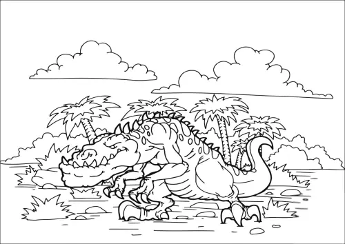 kolorowanka Dinozaury