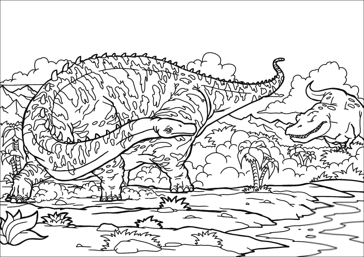 Diplodocus and T-Rex