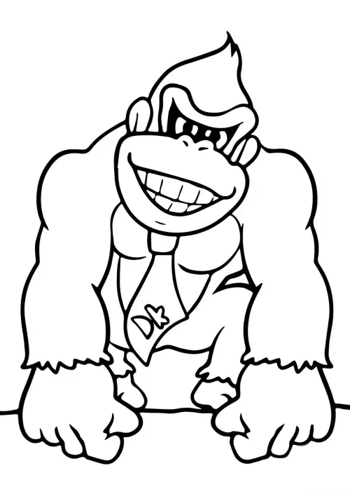 kolorowanka Donkey Kong