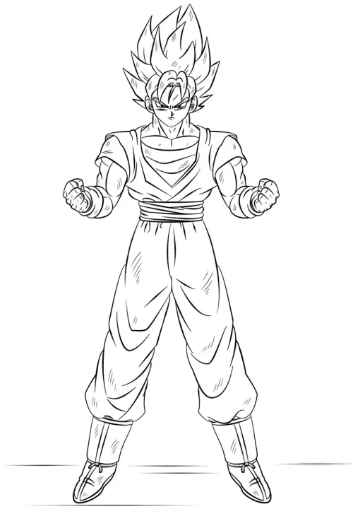 kolorowanka Dragon Ball Z