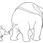Dumbo Walks with His Mother