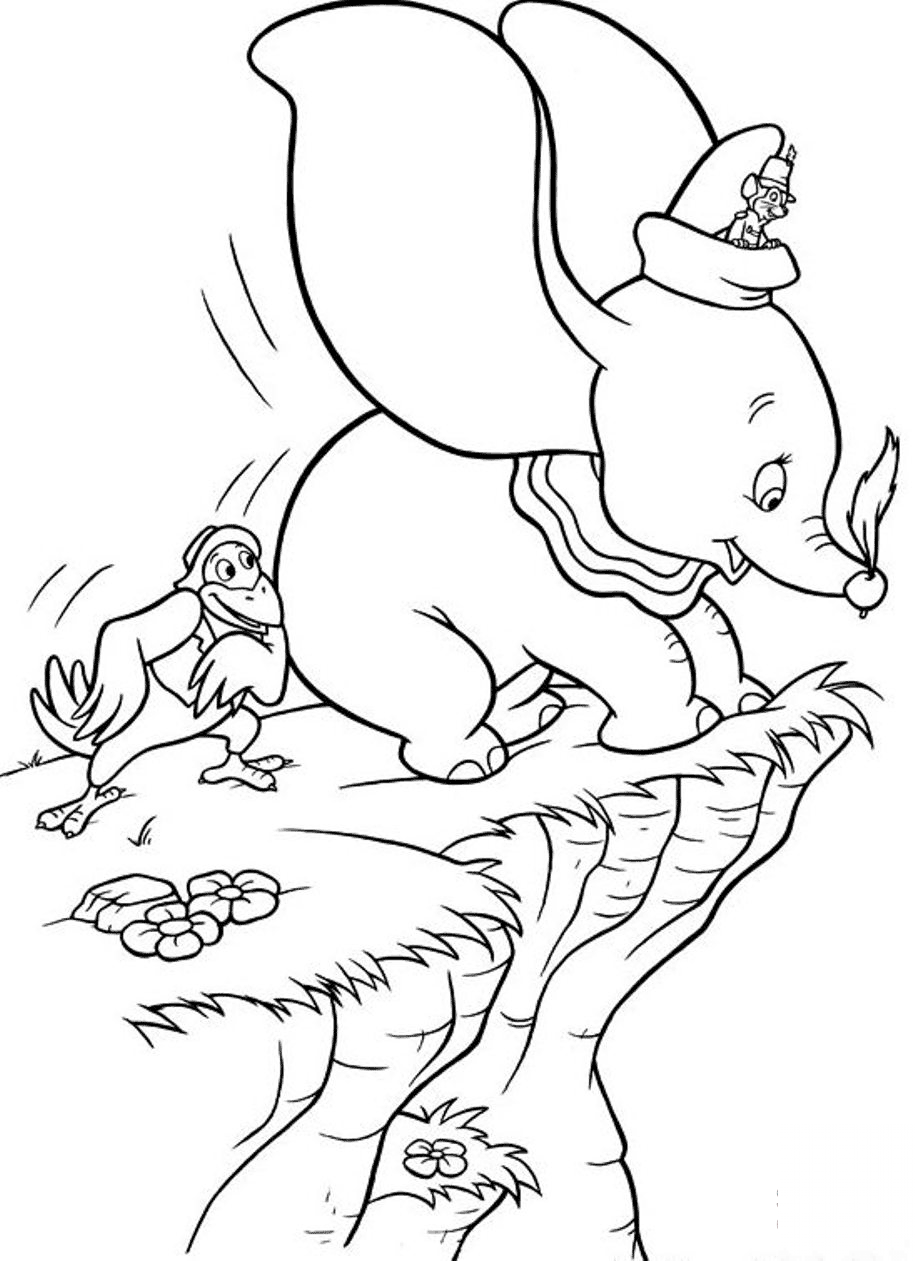 Crow Helps Dumbo to Fly Again