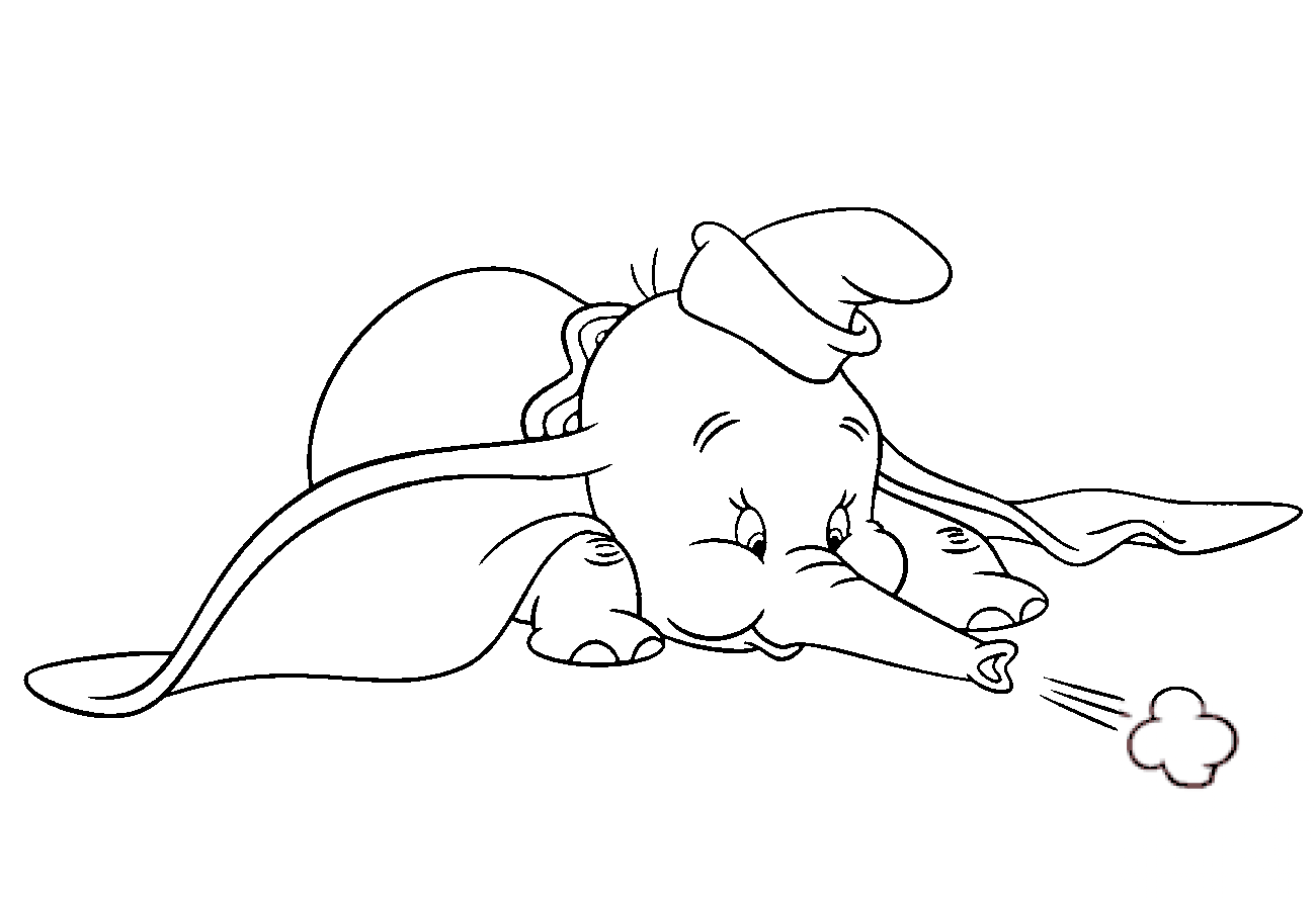 Dumbo Blows from His Trunk