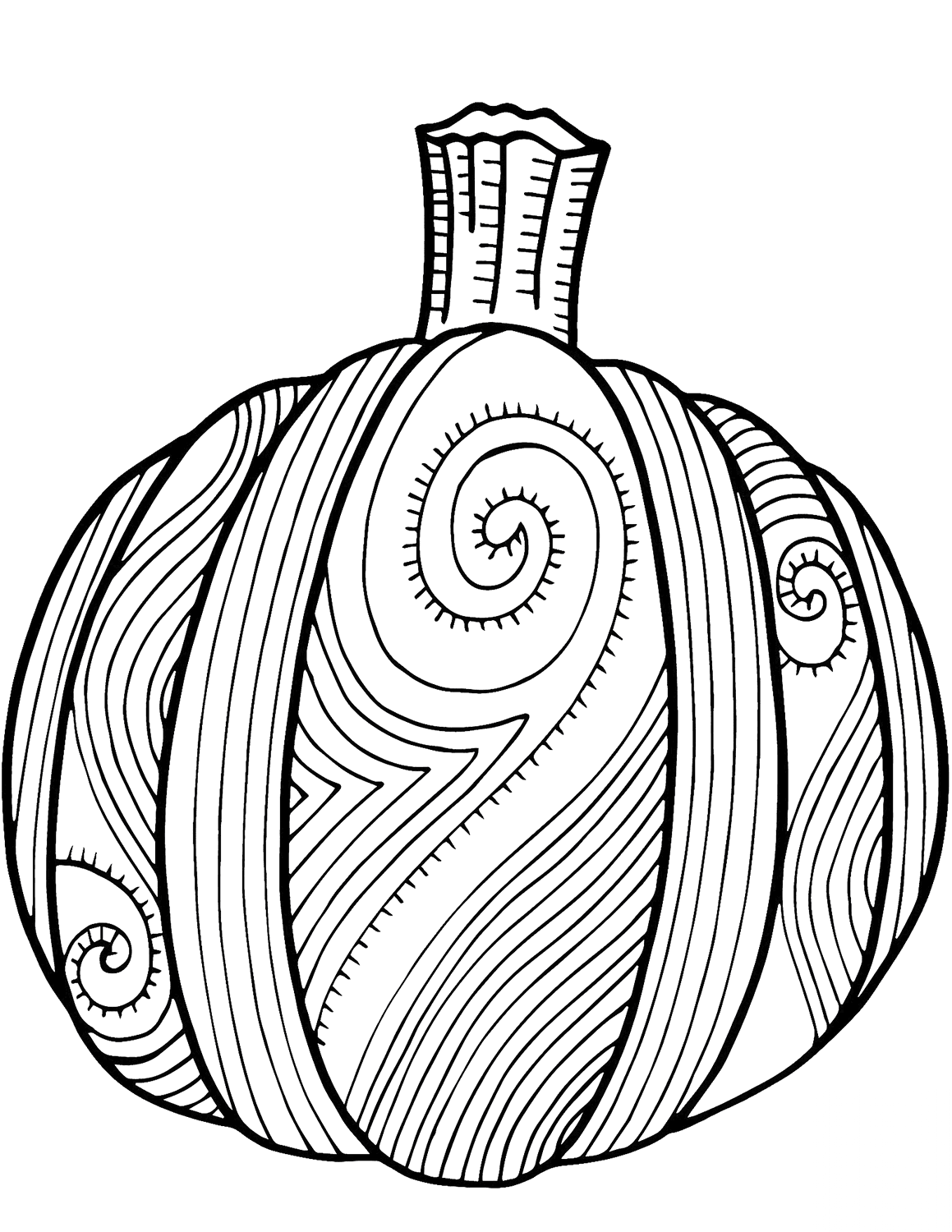 Pumpkin Zentangle