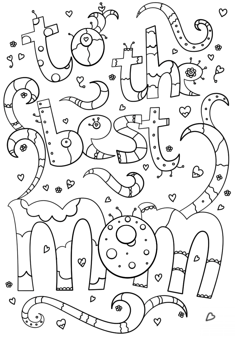 To the Best Mom Doodle