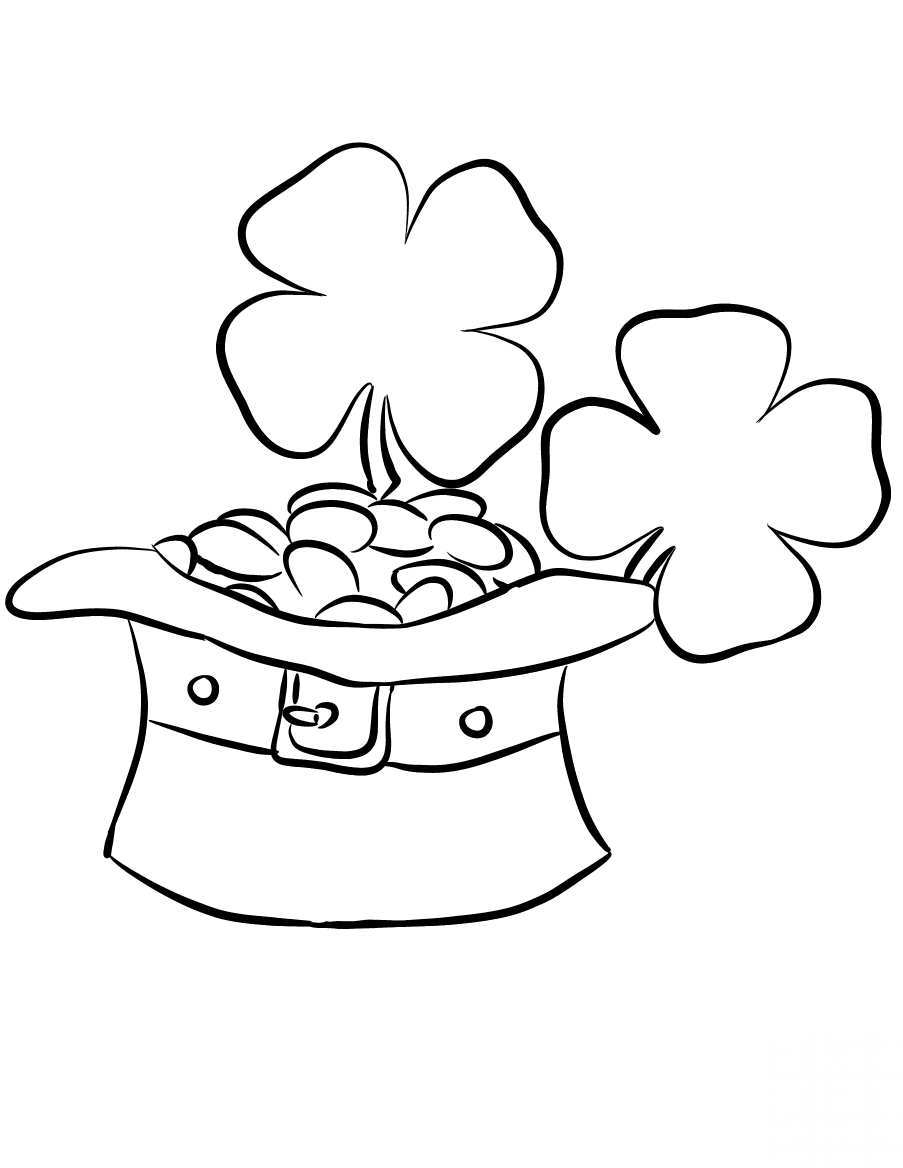 Leprechaun Hat and Gold Coins
