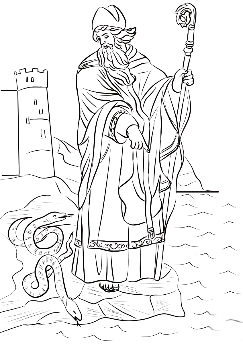 St. Patrick Driving Snakes out of...