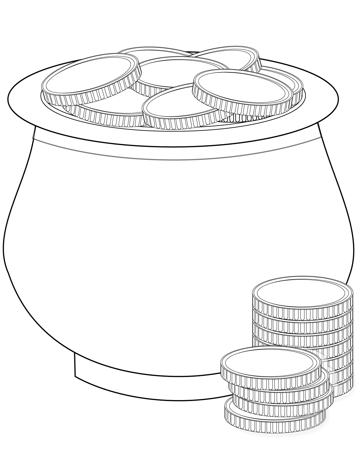 Pot of Gold Coins