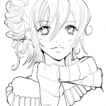 Girl with Scarf