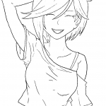 Smiling Anime Girl