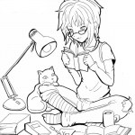 Reading with a Cat