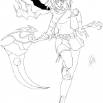 Gaia Anime Girl Character