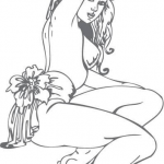 Pin-up Hawajka