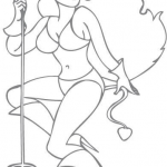 Diablica pin-up