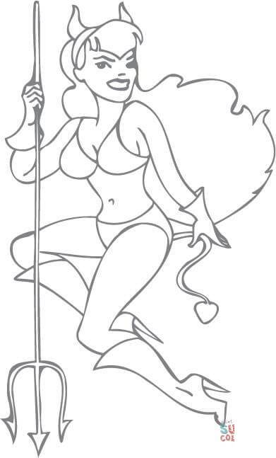 Diablica pin-up