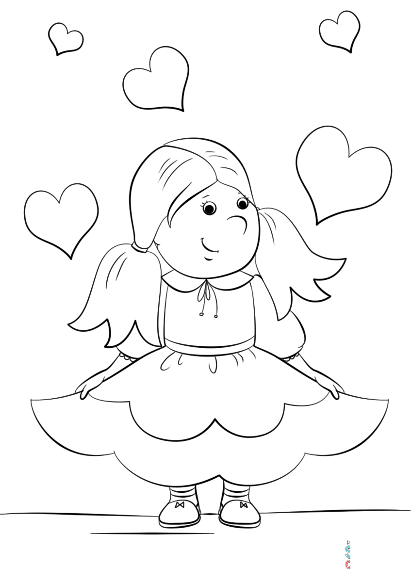 Cartoon Lovely Girl
