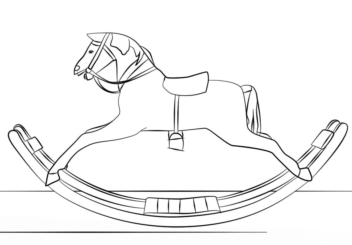 Victorian Toy Rocking Horse