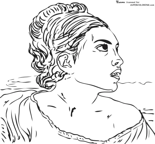 kolorowanka Eugene Delacroix
