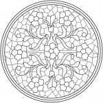 Mandala with Floral Mosaic Tile