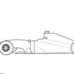 Pusty samochód Formuły 1