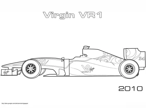 kolorowanka Formuła 1