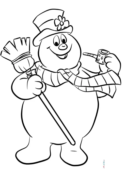 kolorowanka Frosty the Snowman