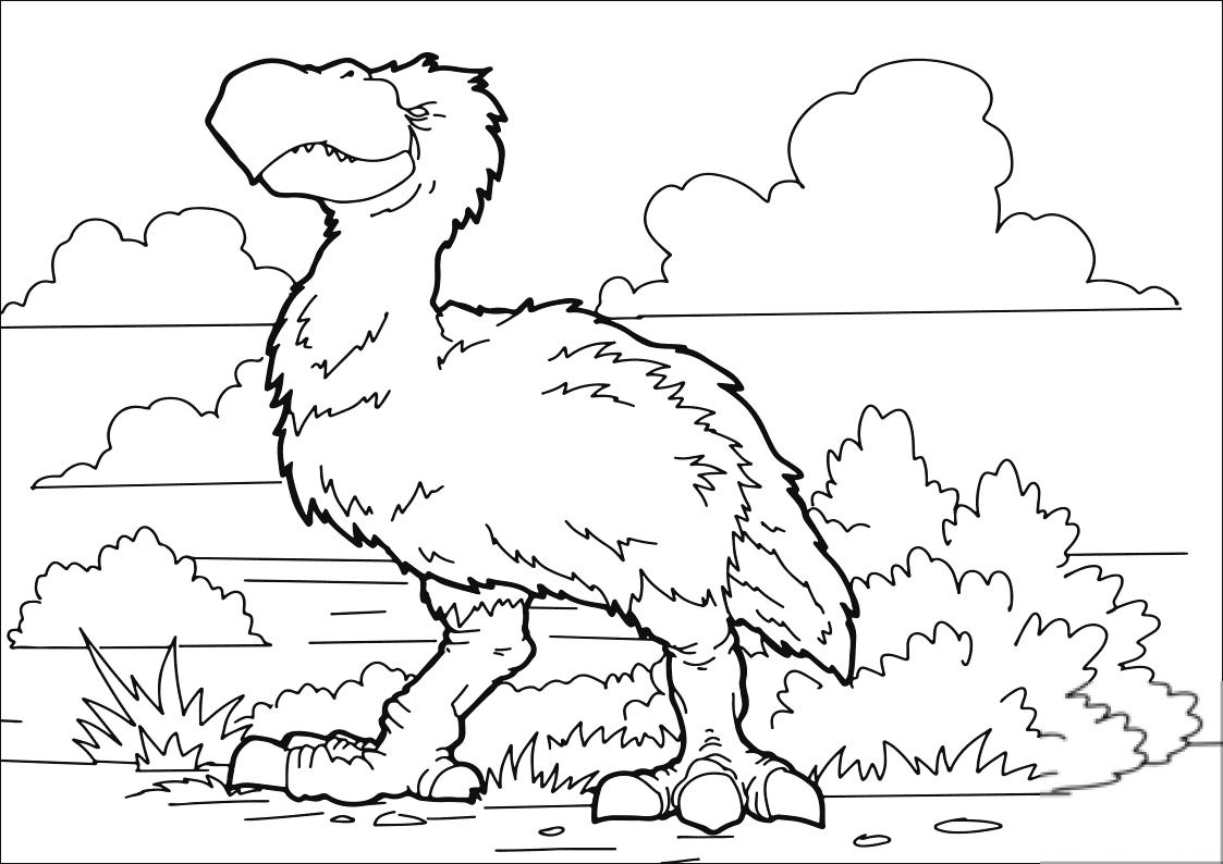 kolorowanka Gastornis