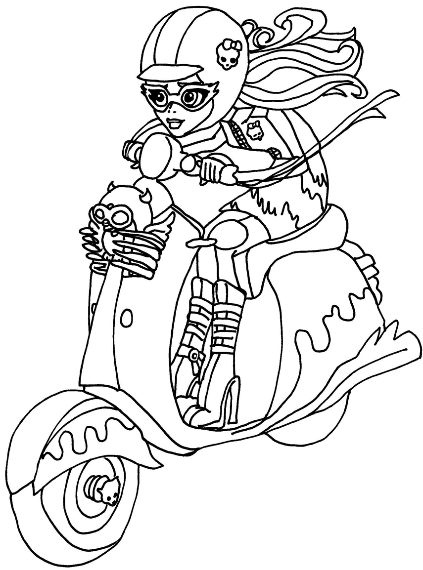 Ghoulia on Bike