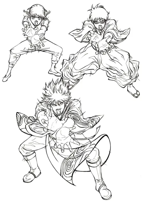 kolorowanka Gin Tama