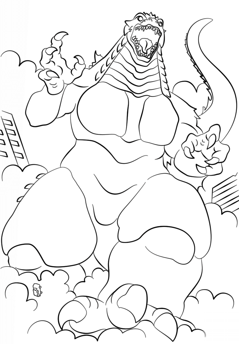 Biegnąca Godzilla