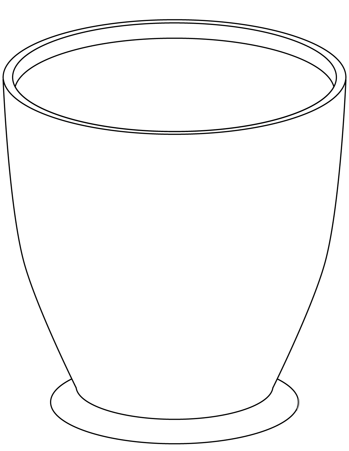 Large Empty Flower Pot