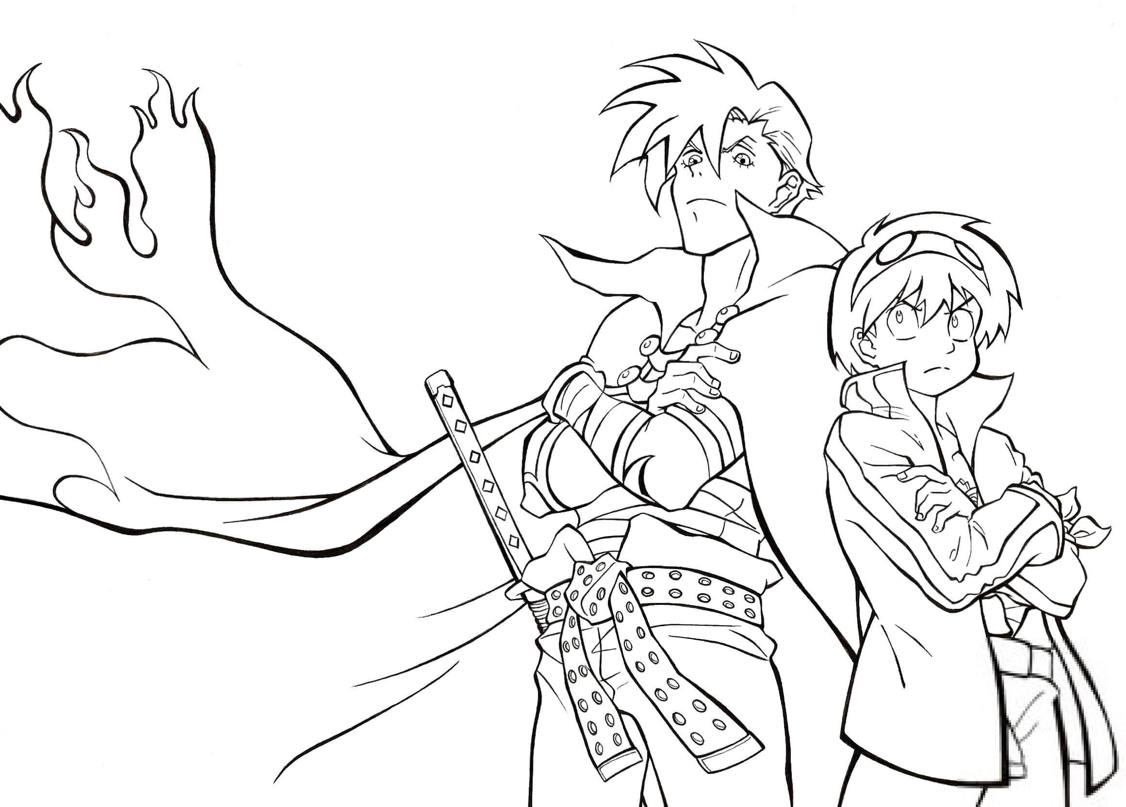 Kamina-sama and Simon from Tengen...
