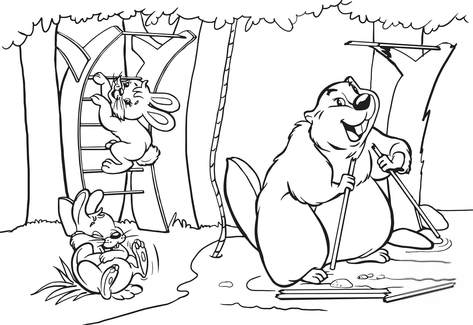 Rabbits and Beaver