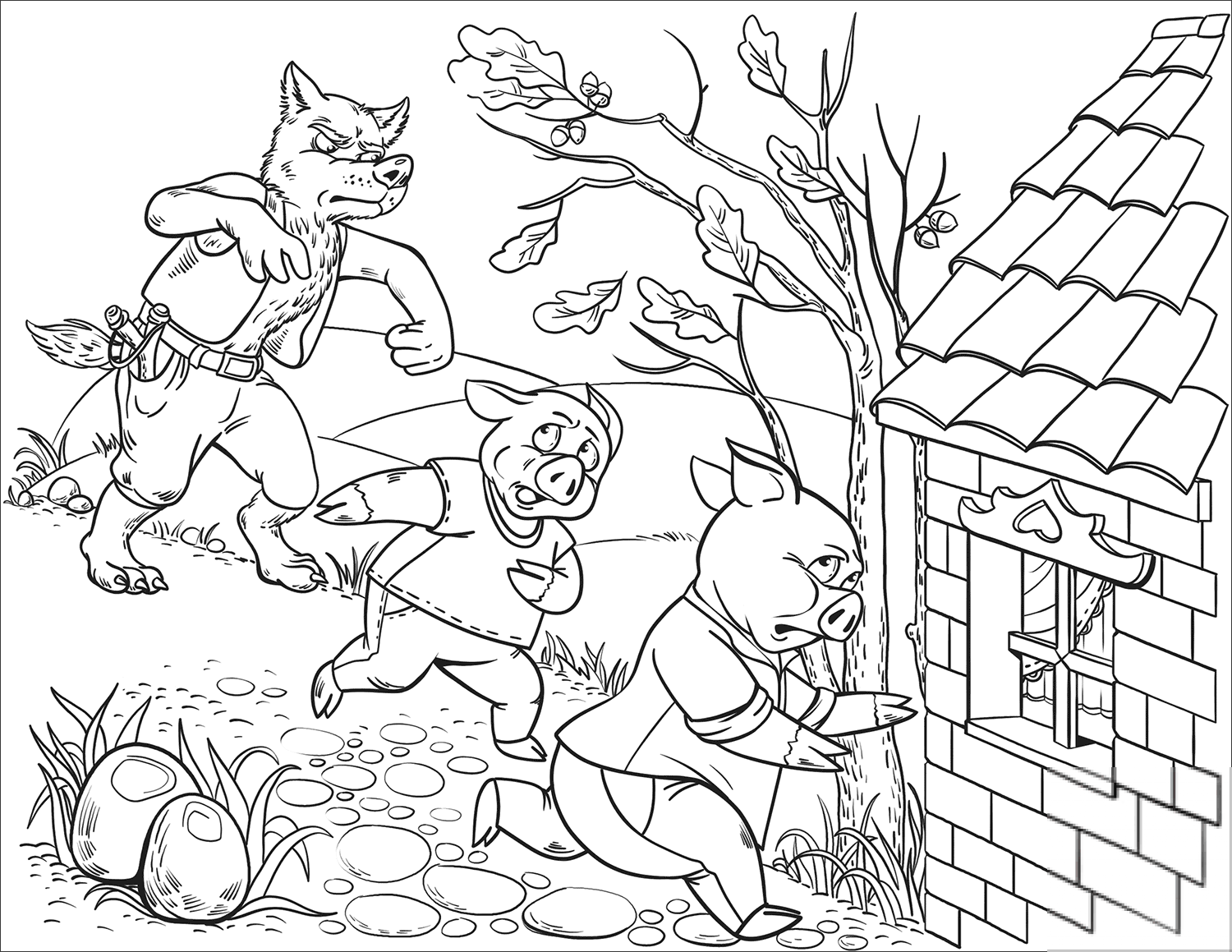 Peter Pig and Patty Pig Run Away...