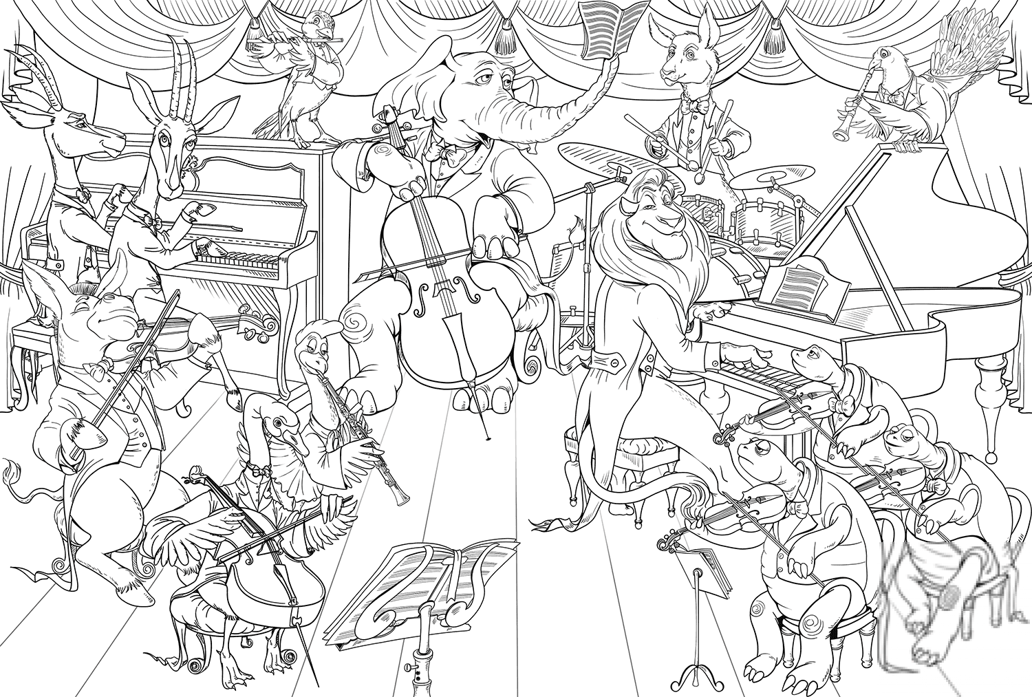 All Animals Playing Musical...