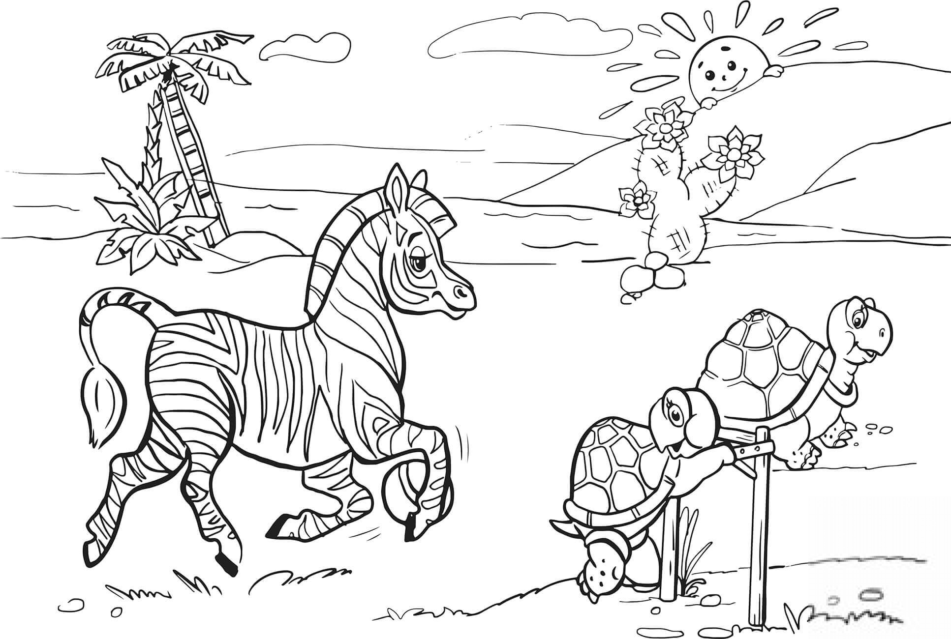 Zebra and Turtles are Running over...