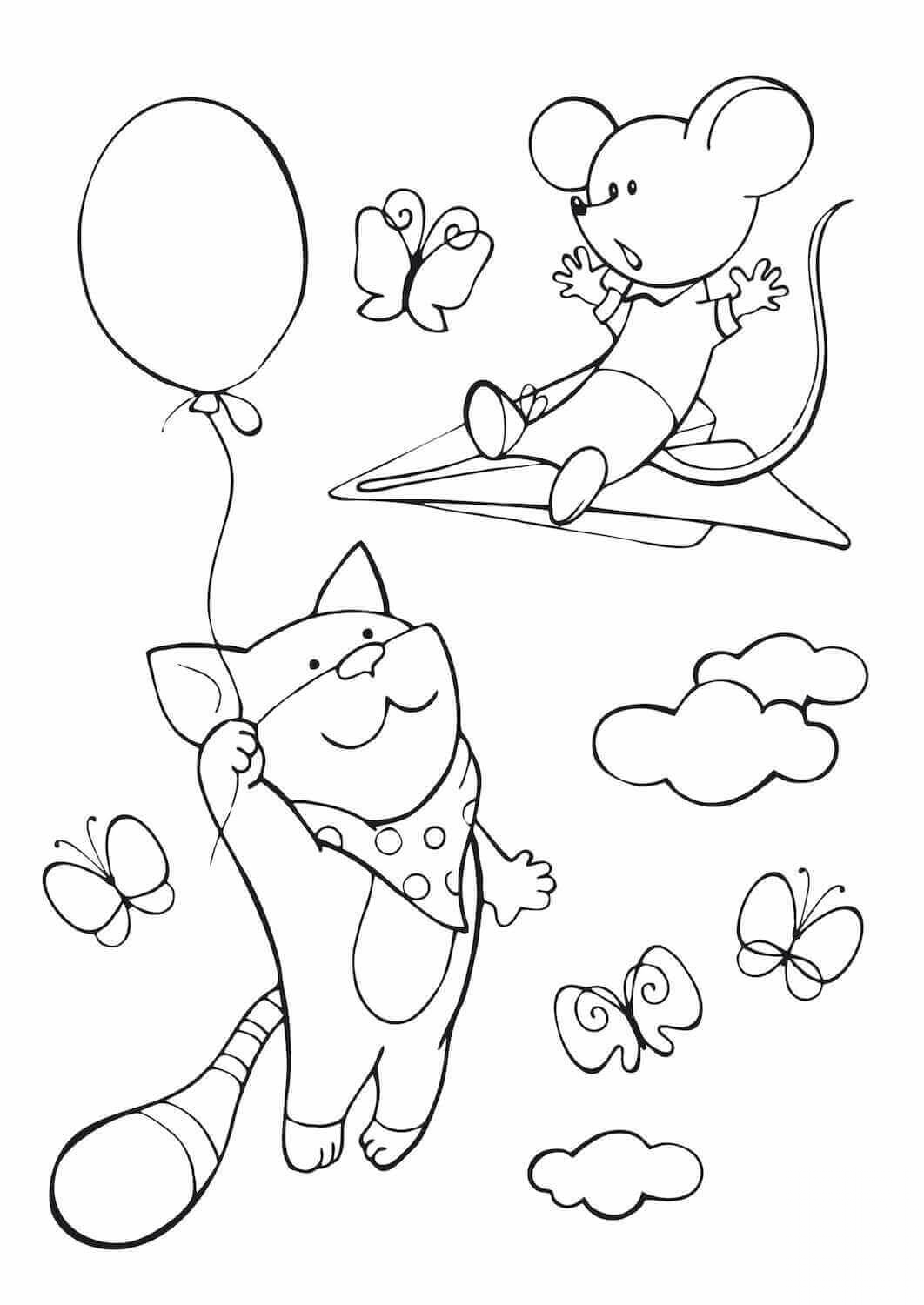 Mouse Takes a Flight on the Paper...