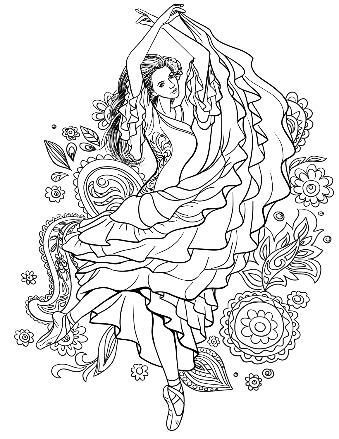 Gypsy Woman Dancing Carmen