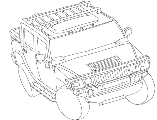 kolorowanka Hummer