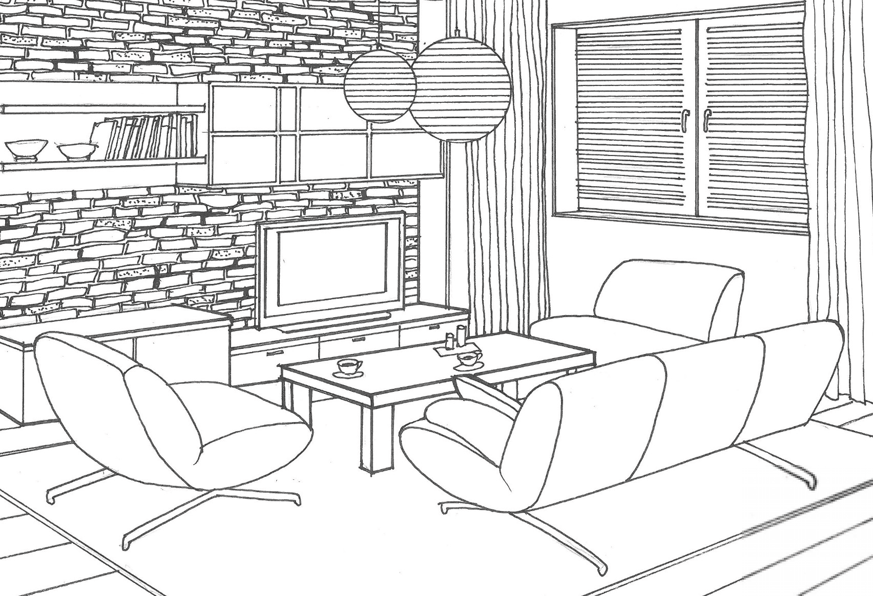 Stone Wall in the Living Room