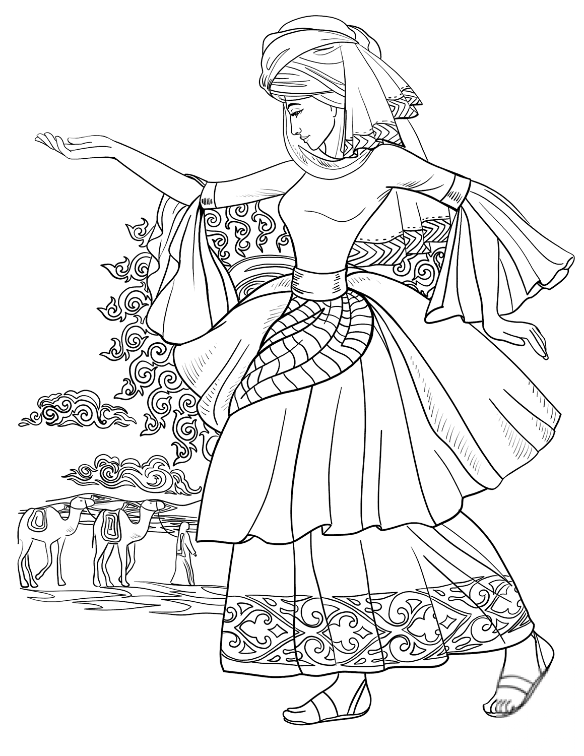 Arab Woman Dancing