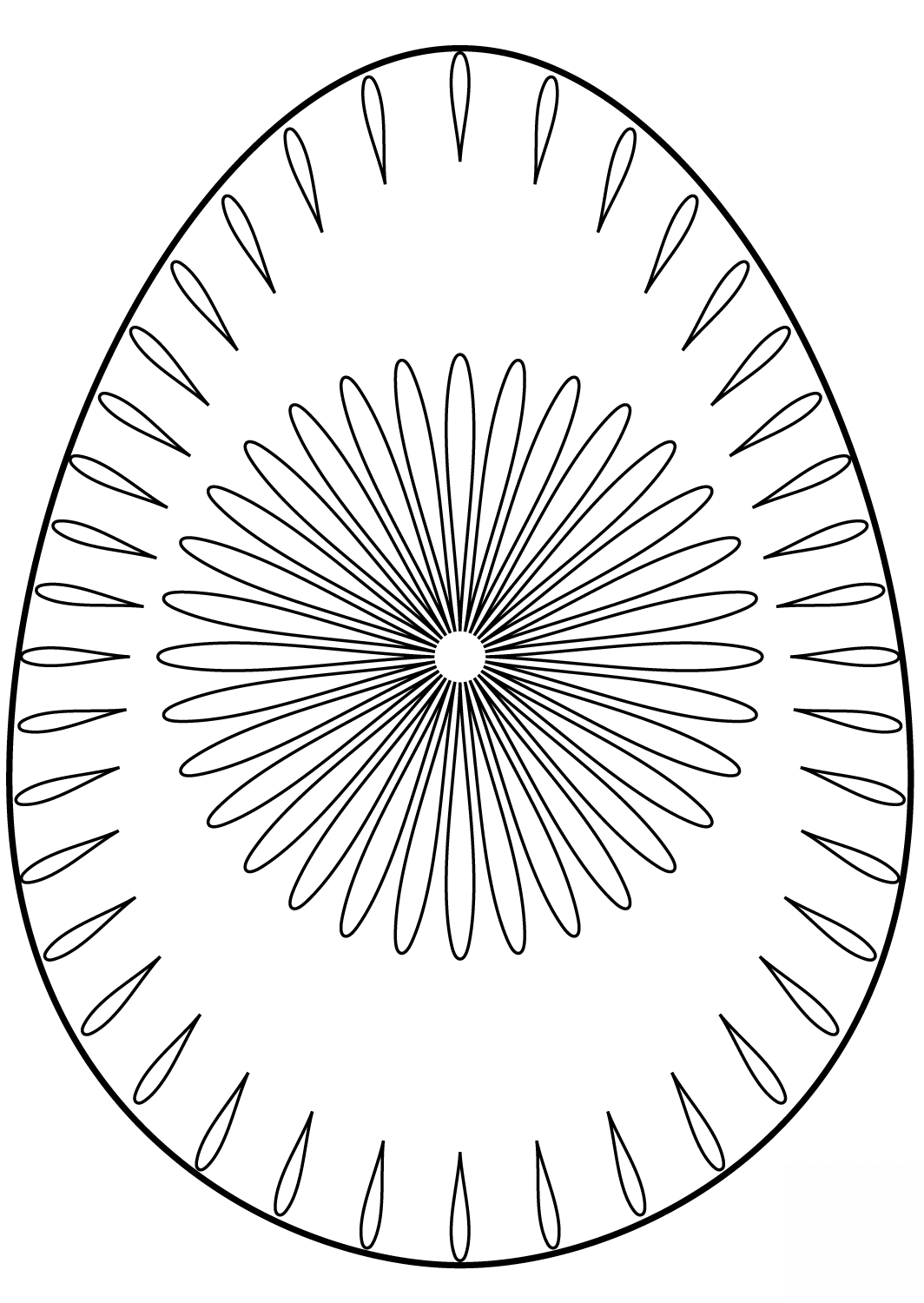 Easter Egg with Flower Pattern 2