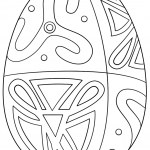 Easter Egg with Folk Pattern